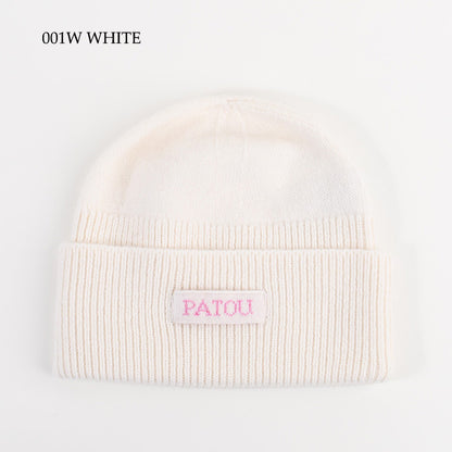 PATOU サステナブルウール＆カシミヤ ビーニー