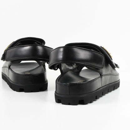 Prada nappa leather flat sandals 
