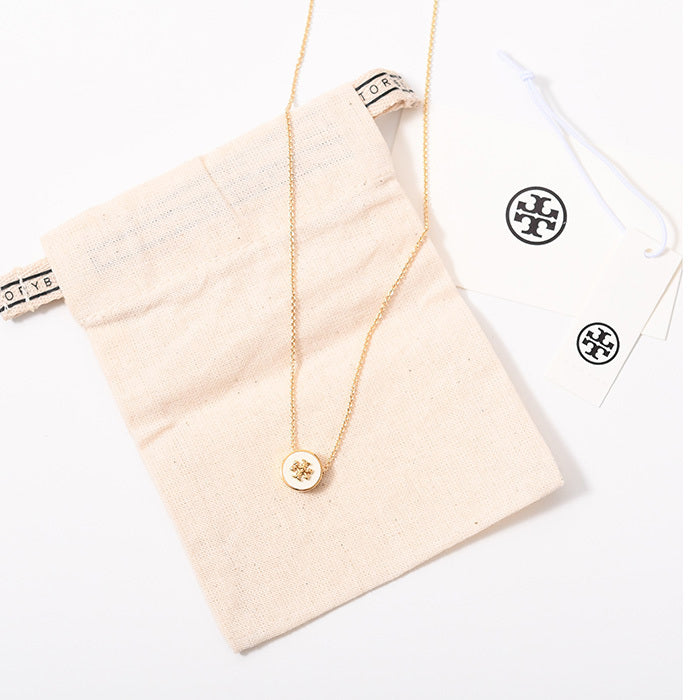 TORY BURCH Kira Enamel Pendant Necklace 