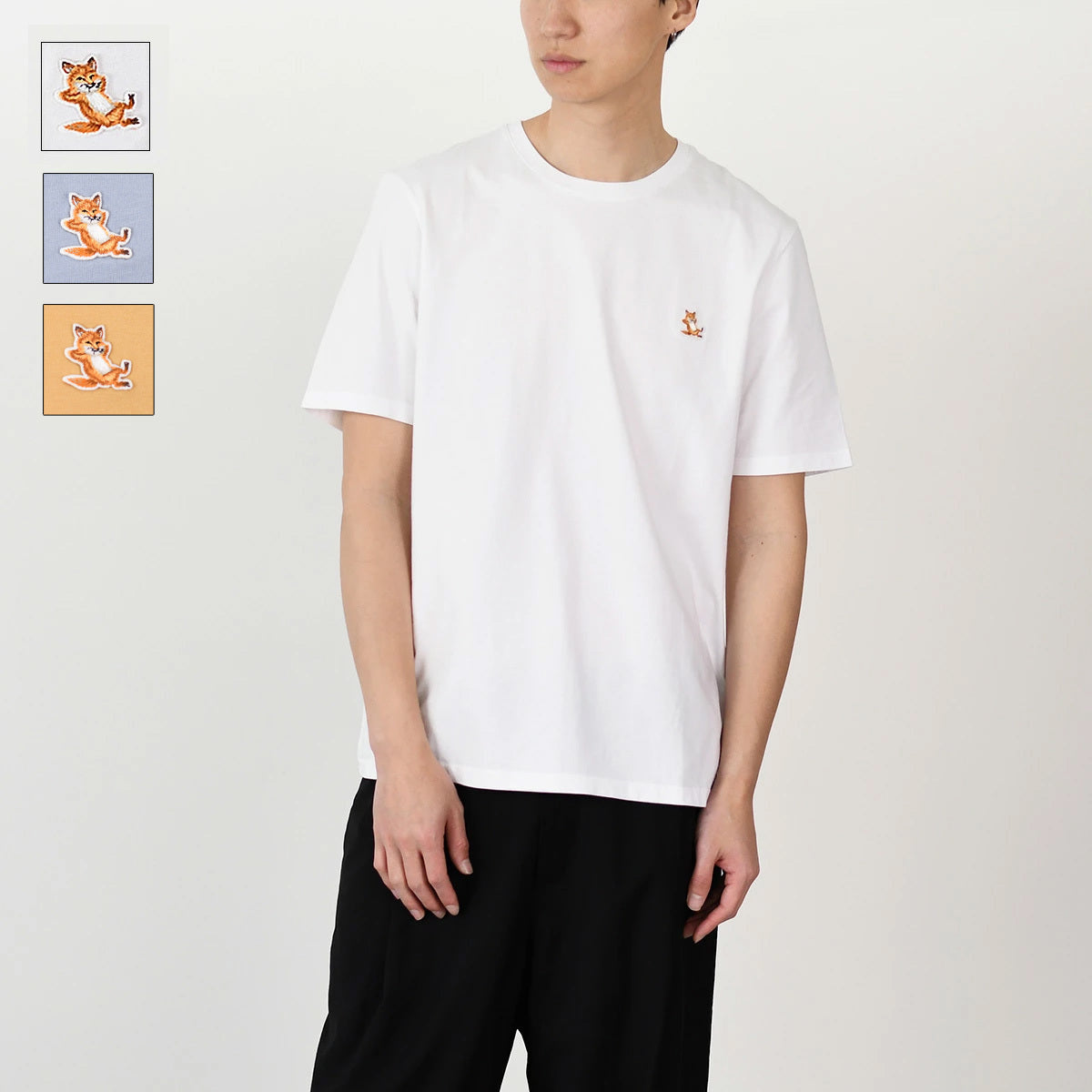 MAISON KITSUNE チラックス フォックス パッチ レギュラー Tシャツ