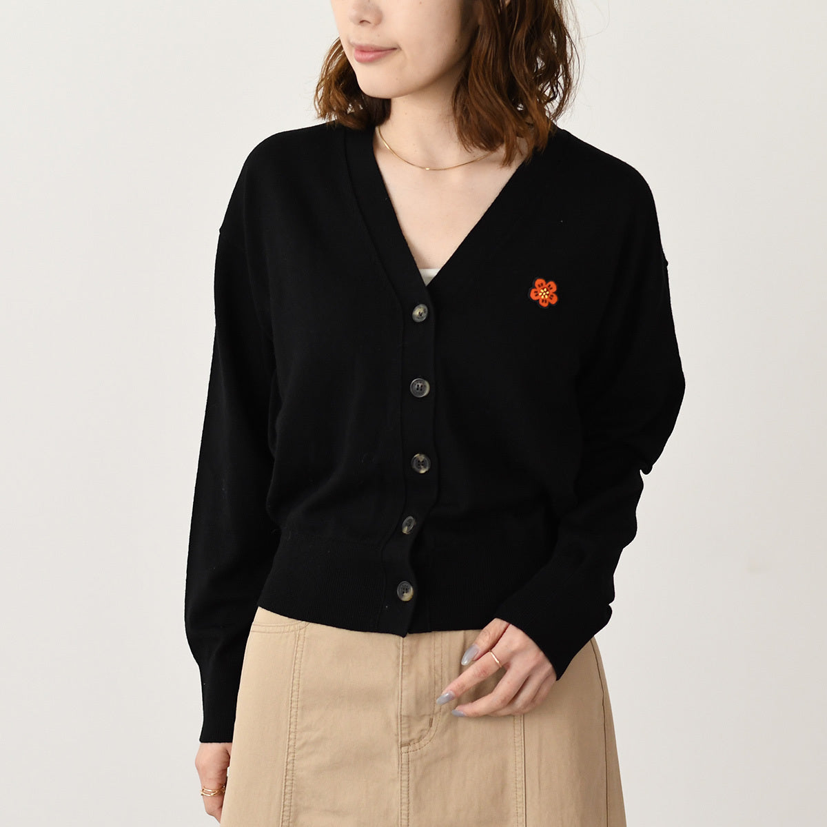 KENZO BOKE FLOWER ウール カーディガン