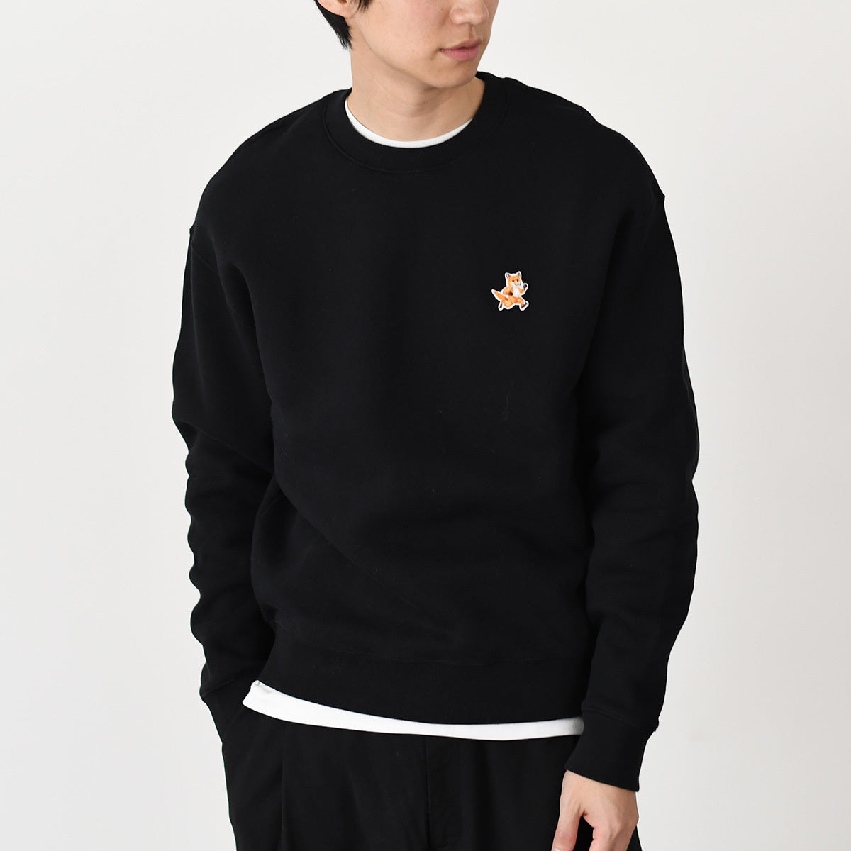 MAISON KITSUNE スピーディ フォックス パッチ コンフォート スウェットシャツ