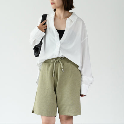 AMI PARIS  コットンフリース ショートパンツ