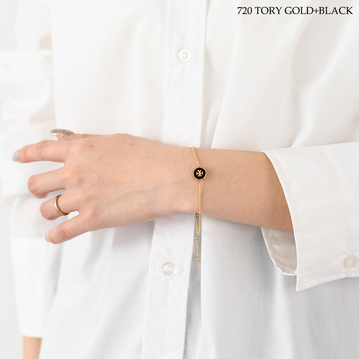 TORY BURCH キラ エナメル チェーン ブレスレット