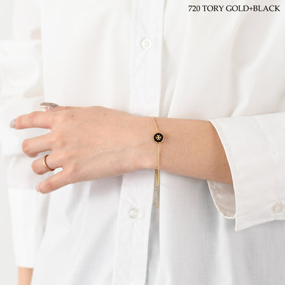 TORY BURCH キラ エナメル チェーン ブレスレット