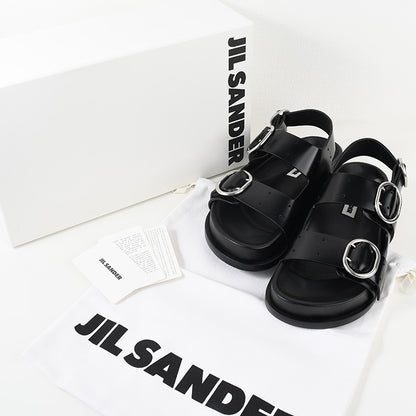 JILSANDER バックルストラップ レザー サンダル