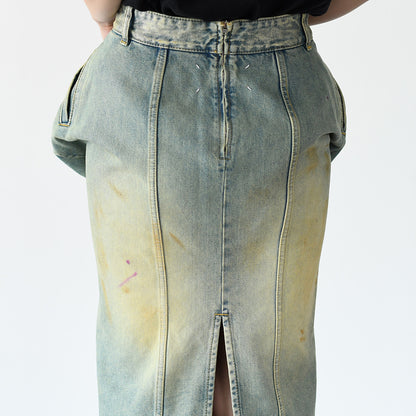MAISON MARGIELA エフェクト ミディデニムスカート