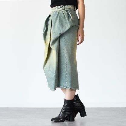 MAISON MARGIELA エフェクト ミディデニムスカート