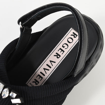 Roger Vivier 비브 런 패브릭 샌들 