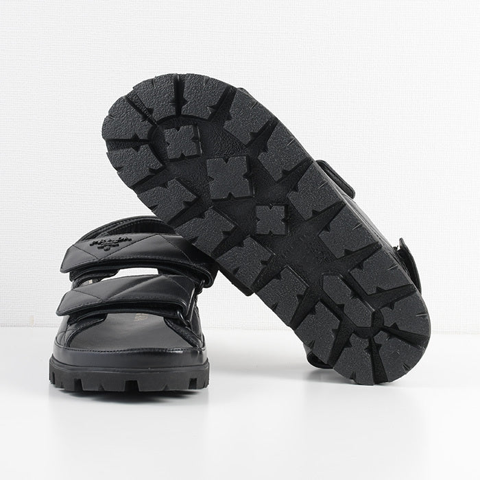 PRADA padded nappa leather sandals 