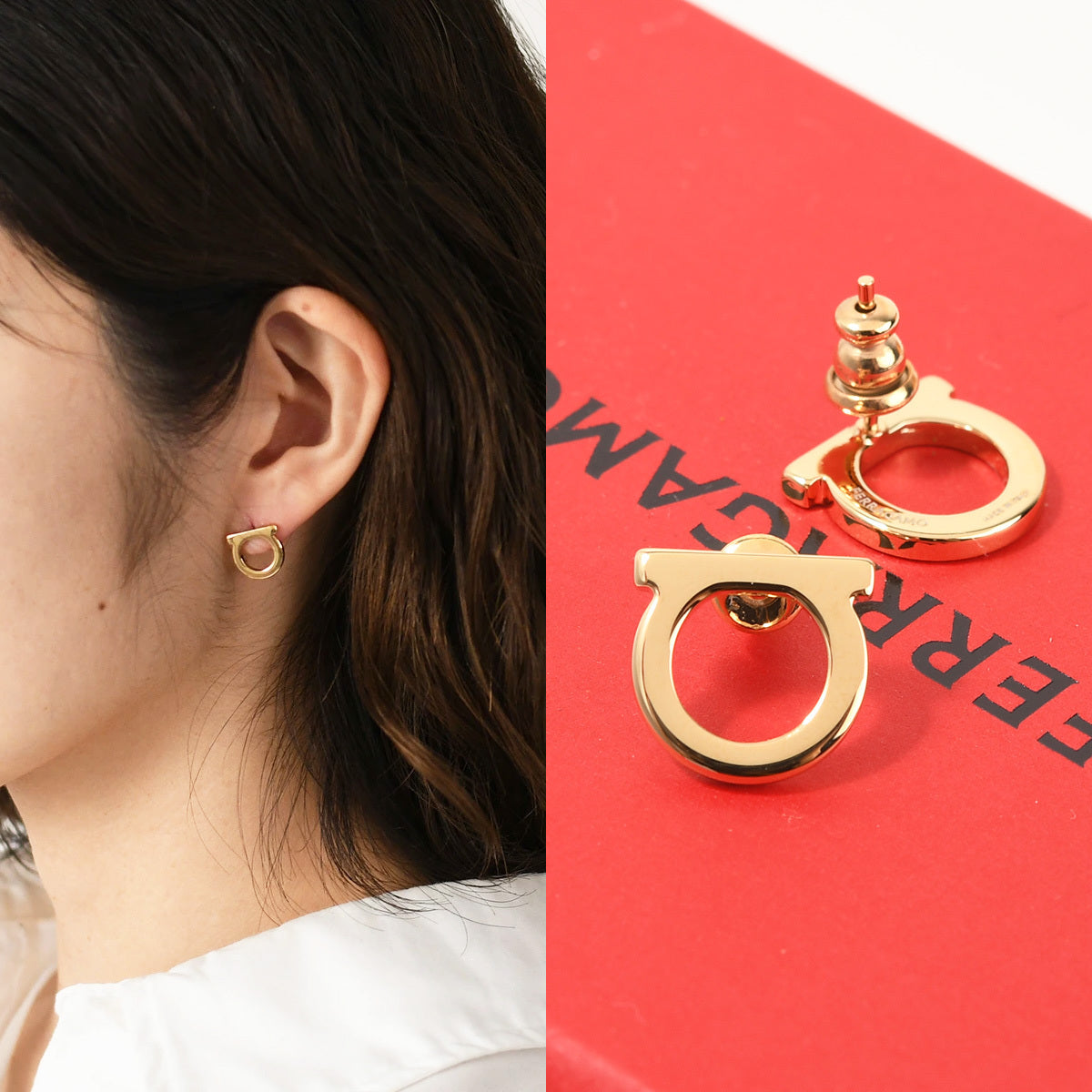 Salvatore Ferragamo ガンチーニピアス