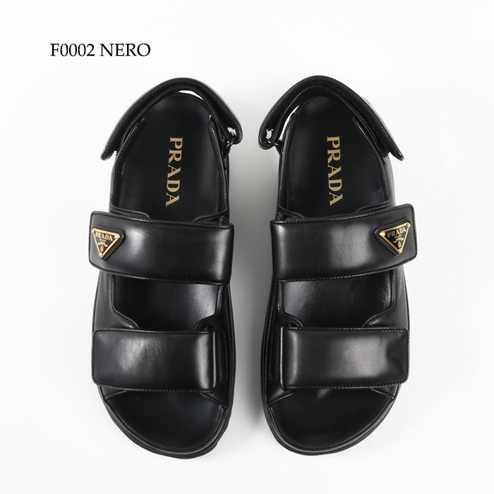 Prada nappa leather flat sandals 