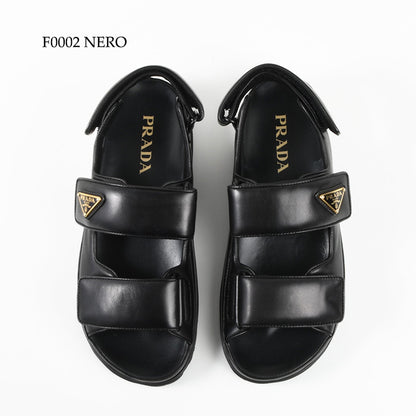 Prada nappa leather flat sandals 