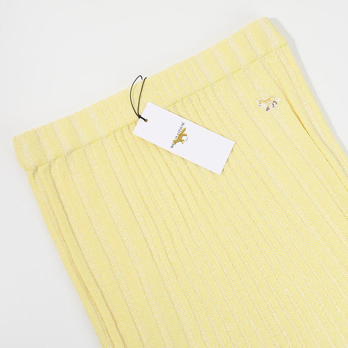 MAISON KITSUNE ベイビーフォックス リブ スカート