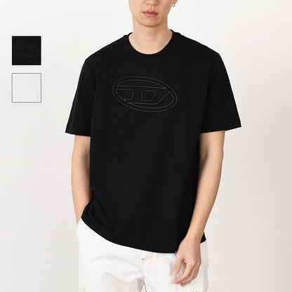 DIESEL T-ADJUST-BIGOVAL コットンジャージーTシャツ レギュラーフィット