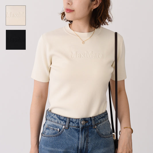 Max Mara マックスマーラ SEGALE セガレ ビスコース ショートスリーブ ニット
