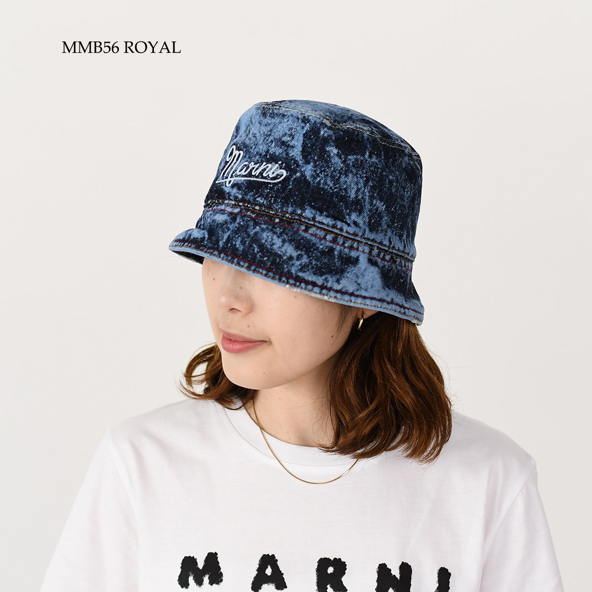 MARNI マーブルダイデニムバケットハット
