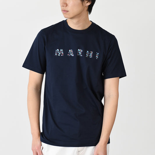 MARNI フラワーモチーフ オーガニックコットンTシャツ
