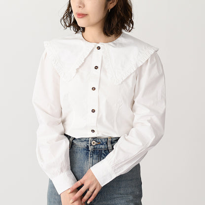 GANNI フリルカラーシャツ