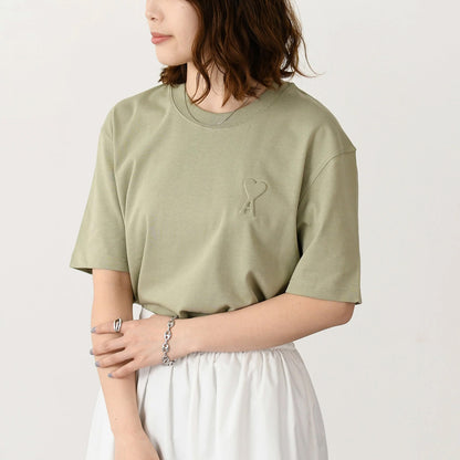 AMI PARIS オーガニックコットン ヘビージャージー Tシャツ