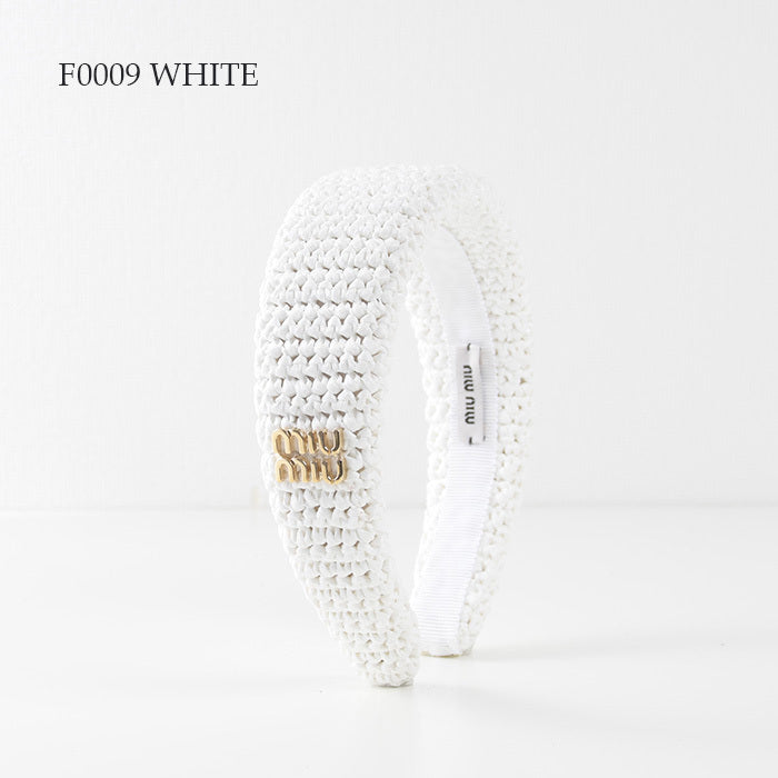 MIU MIU Woven Fabric Headband 