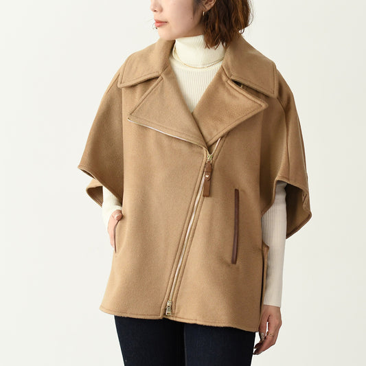 Max Mara SEGNALE シグナル カシミア バイカージャケット ケープ