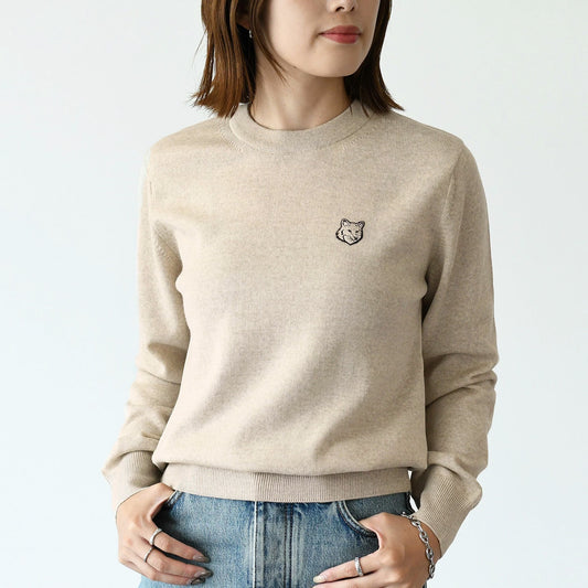 MAISON KITSUNE ボールド フォックスヘッド パッチ レギュラー ジャンパー