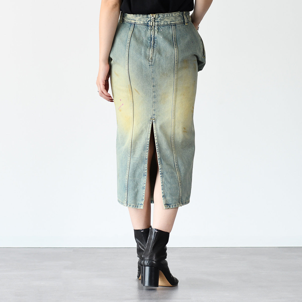MAISON MARGIELA エフェクト ミディデニムスカート