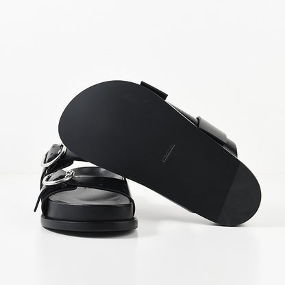 JILSANDER バックルストラップ レザー サンダル