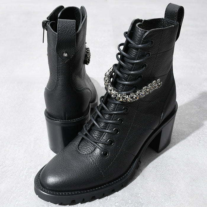 JIMMY CHOO Cruz 65 レースアップ コンバットブーツ