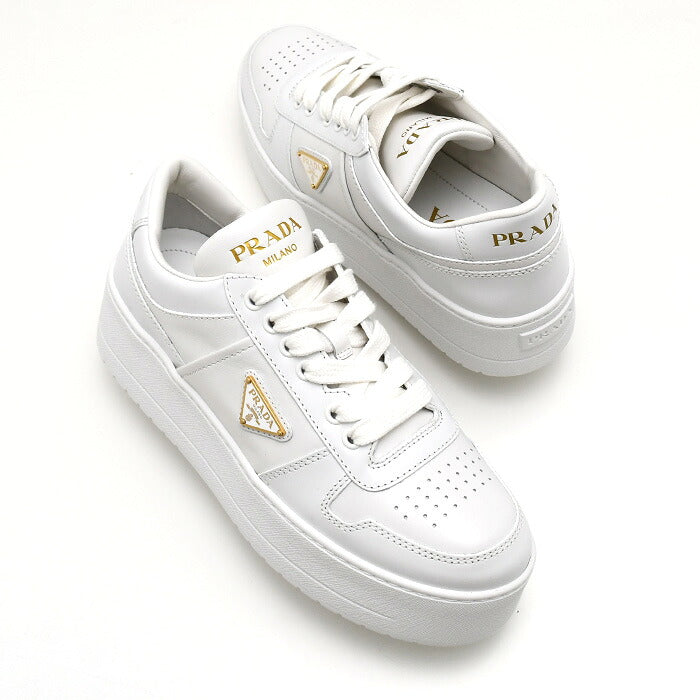PRADA プラダ ダウンタウン ボールド レザー スニーカー