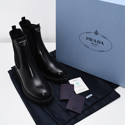 PRADA Prada brushed calfskin Chelsea boots 