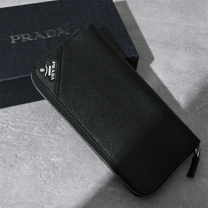 PRADA SAFFIANO レザー ジップアラウンド財布