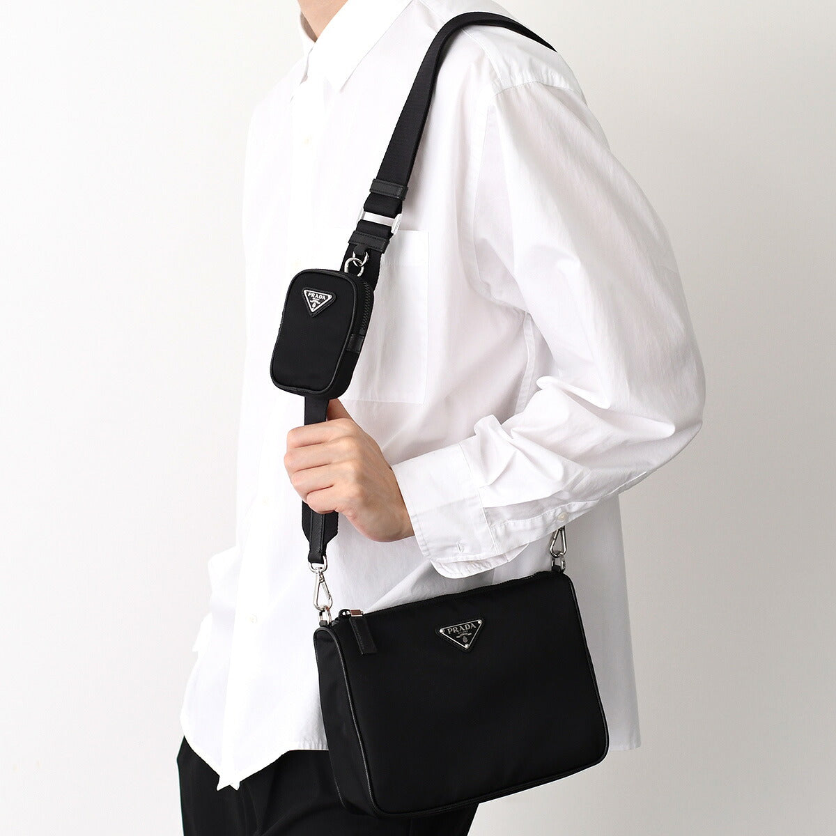 PRADA Re-Nylon ロゴショルダーバッグ