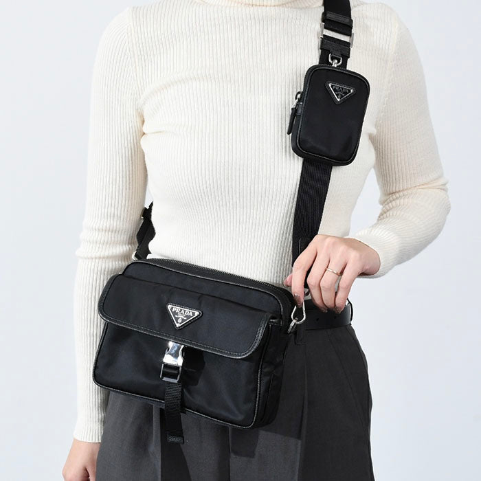 PRADA Re-Nylon ロゴショルダーバッグ