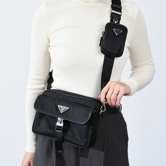 PRADA Re-Nylon ロゴショルダーバッグ
