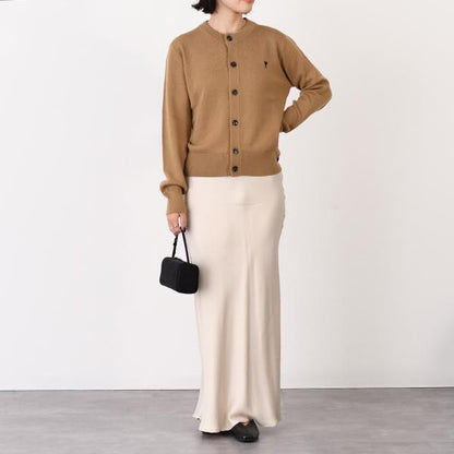 AMI PARIS AMI DE COEUR アミパリス Ami De Coeur メリノウールニット カーディガン