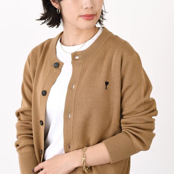AMI PARIS AMI DE COEUR アミパリス Ami De Coeur メリノウールニット カーディガン