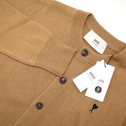 AMI PARIS AMI DE COEUR アミパリス Ami De Coeur メリノウールニット カーディガン