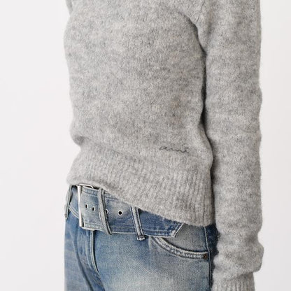 AMI PARIS AMI DE COEUR アミパリス Ami クルーネック ウール＆アルパカニット セーター