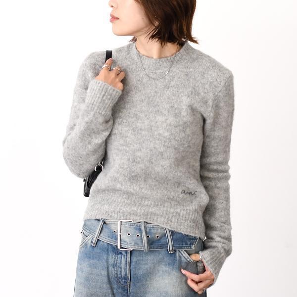AMI PARIS AMI DE COEUR アミパリス Ami クルーネック ウール＆アルパカニット セーター