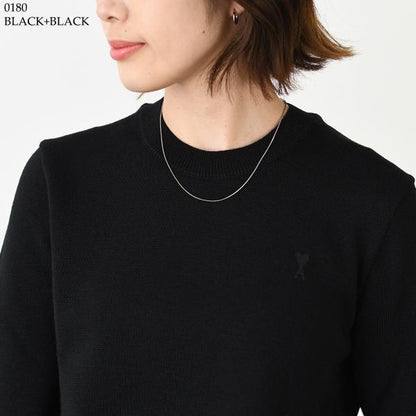 AMI PARIS AMI DE COEUR アミパリス Ami De Coeur クルーネック メリノウールニット セーター