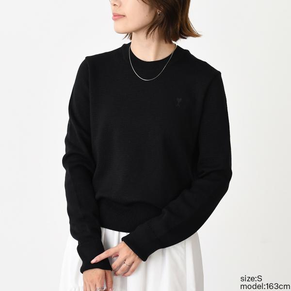 AMI PARIS AMI DE COEUR アミパリス Ami De Coeur クルーネック メリノウールニット セーター