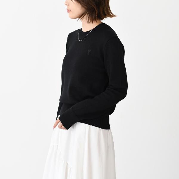 AMI PARIS AMI DE COEUR アミパリス Ami De Coeur クルーネック メリノウールニット セーター