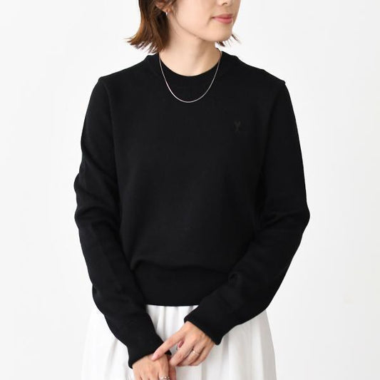 AMI PARIS AMI DE COEUR アミパリス Ami De Coeur クルーネック メリノウールニット セーター