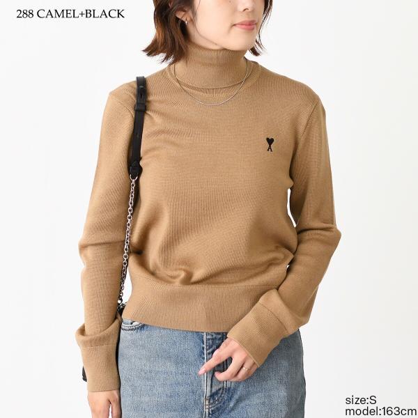 AMI PARIS AMI DE COEUR アミパリス Ami De Coeur メリノウールニット タートルネック セーター