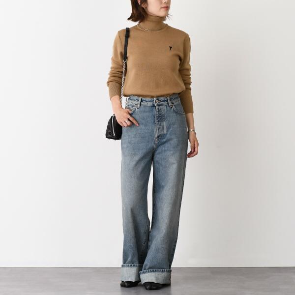 AMI PARIS AMI DE COEUR アミパリス Ami De Coeur メリノウールニット タートルネック セーター