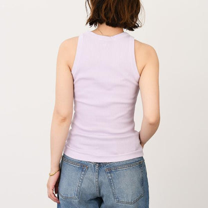 AMI PARIS Ami de Coeur コットンリブ タンクトップ