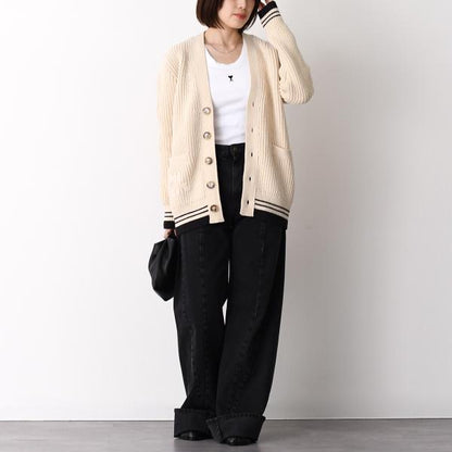 AMI PARIS Ami De Coeur コットンリブ タンクトップ