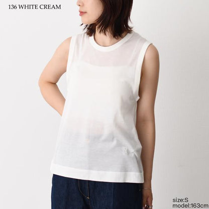 AMI PARIS ノースリーブクルーネックトップス